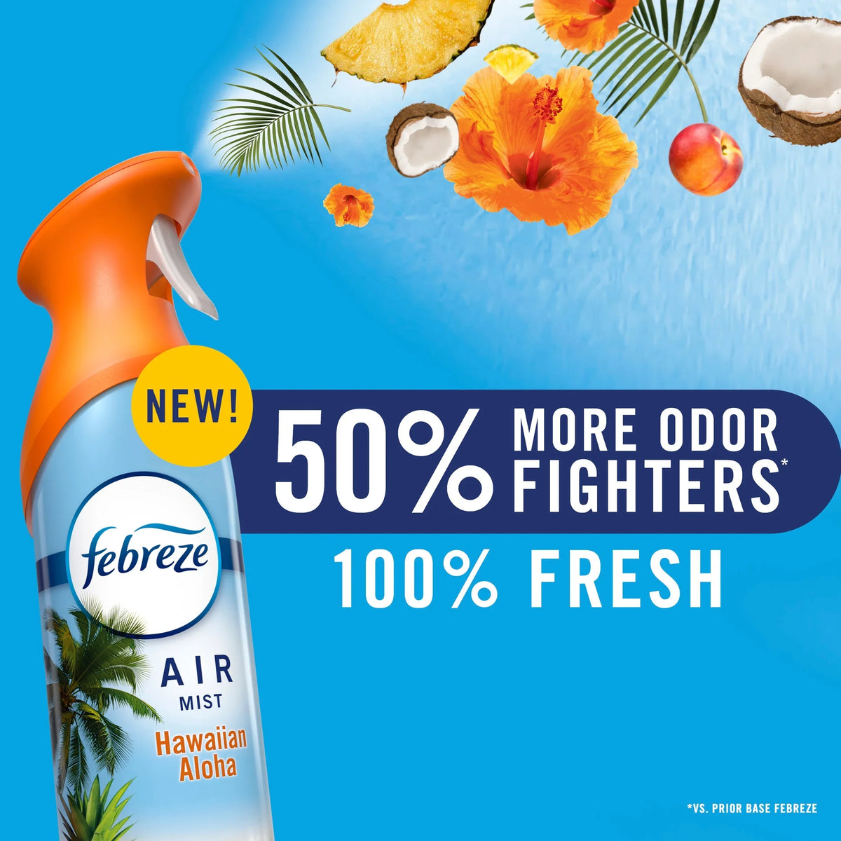 Febreze Air Mist Air Freshener Spray Hawaiian Aloha, 8.1oz, 2 Count