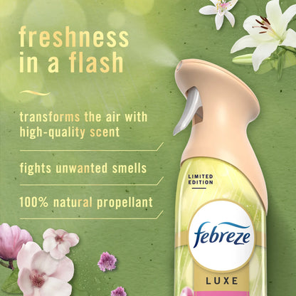 Febreze Air Freshener Spray, Odor-Fighting Room Spray, Morning Spring Showers Scent, 8.8oz, 1 Count