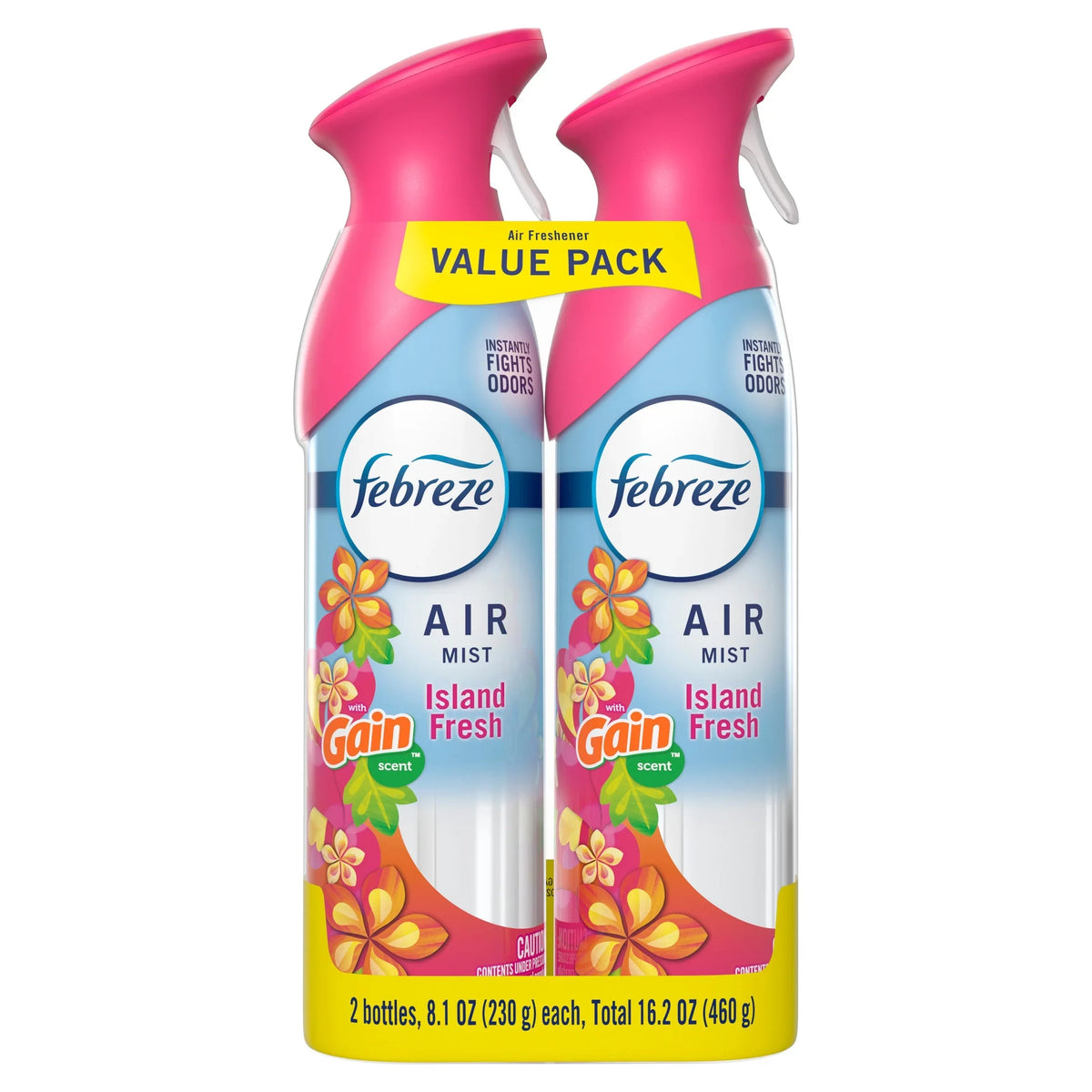 Febreze Air Mist Air Freshener Spray, Gain Island Fresh, 8.1oz, 2 Count