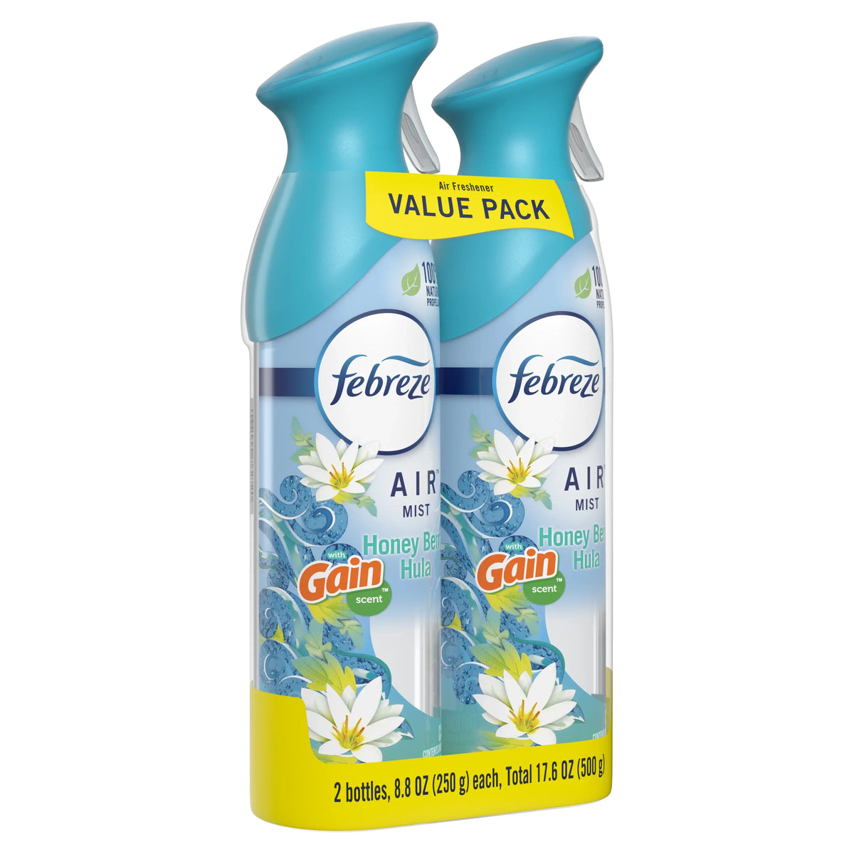 Febreze Air Freshener Spray, Odor-Fighting Room Spray, Gain Honey Berry Hula, 8.8oz, 2 Count