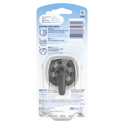 Febreze Auto Odor-Eliminating Car Freshener Vent Clip, Laundry Fresh, 06 oz