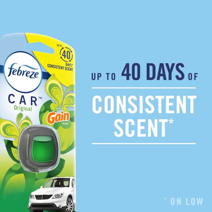 Febreze Car Air Freshener Vent Clip Berry & Bramble Scent, .06 oz. Car Vent Clip, 2 Count