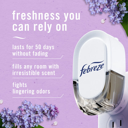 Febreze Plug In Air Freshener Scented Oil Refill Lilac Sunrise