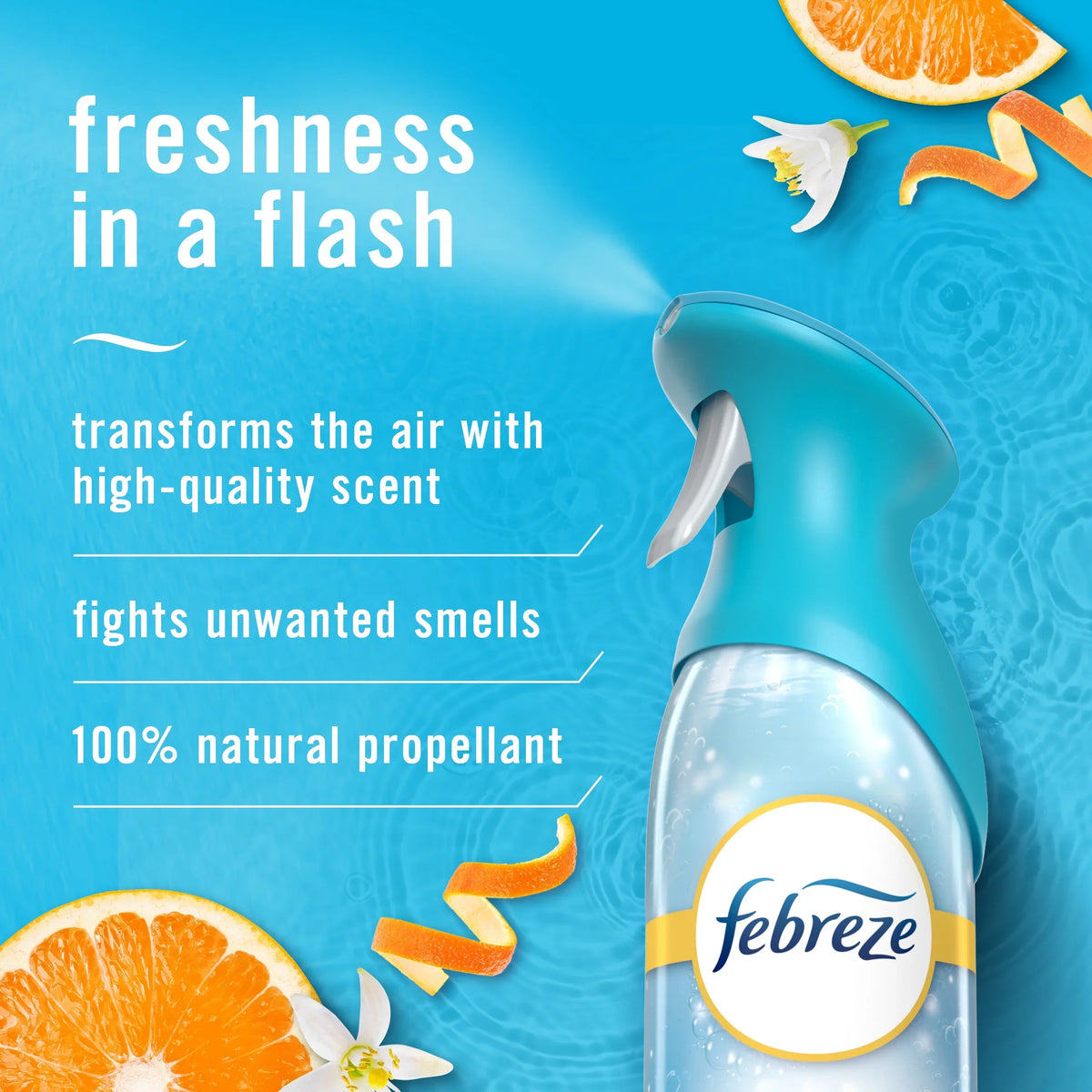 Febreze Air Freshener Spray, Odor-Fighting Room Spray, Refresh & Energize, 8.8oz, 2 Count