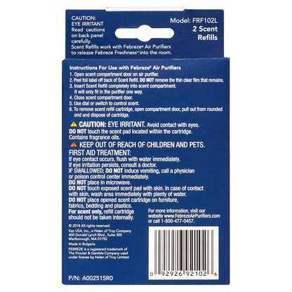 Febreze Air Purifier Linen Refill Scent Cartridge, 2 Pack, FRF102L