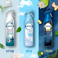 Febreze Air Mist Spray, Heavy Duty, Ocean, Linen & Sky, 8.1oz, 3 Count