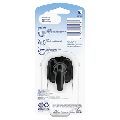 Febreze Car Odor-Fighting Air Freshener Vent Clip, Ocean, 0.07 oz, 1 Count