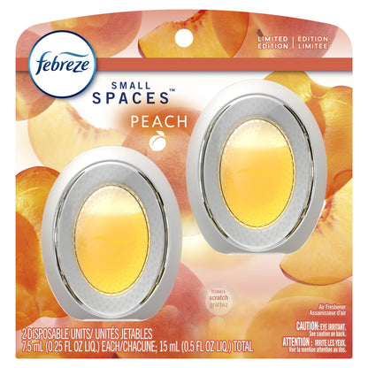 Febreze Small Spaces Air Freshener Peach, .25 fl oz, Pack of 2