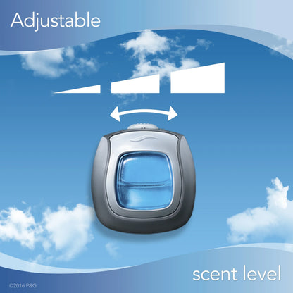 Febreze Car Odor-Fighting Air Freshener Vent Clip with Gain Scent, Island Fresh, 1 count