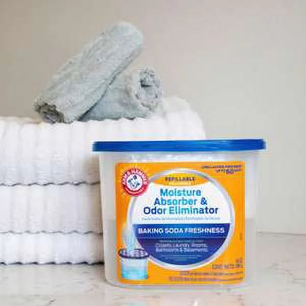 Arm & Hammer Fragrance Free Refillable Moisture Absorber, 14 oz. Tub