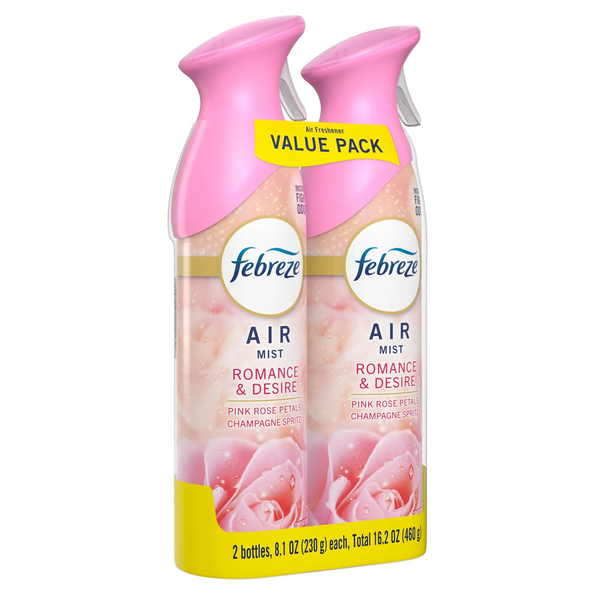 Febreze Air Mist Air Freshener Spray, Romance & Desire Scent, 8.1oz, 2 Count