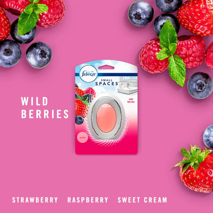 Febreze Small Spaces Air Freshener Berry & Bramble, .25 fl. oz., Pack of 2