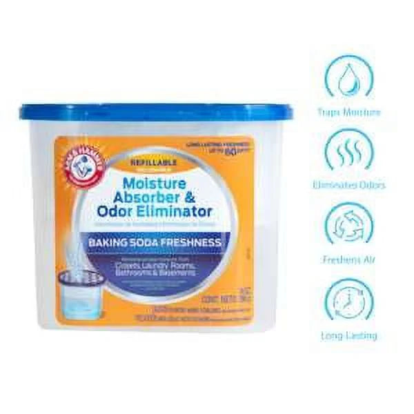 Arm & Hammer Fragrance Free Refillable Moisture Absorber, 14 oz. Tub