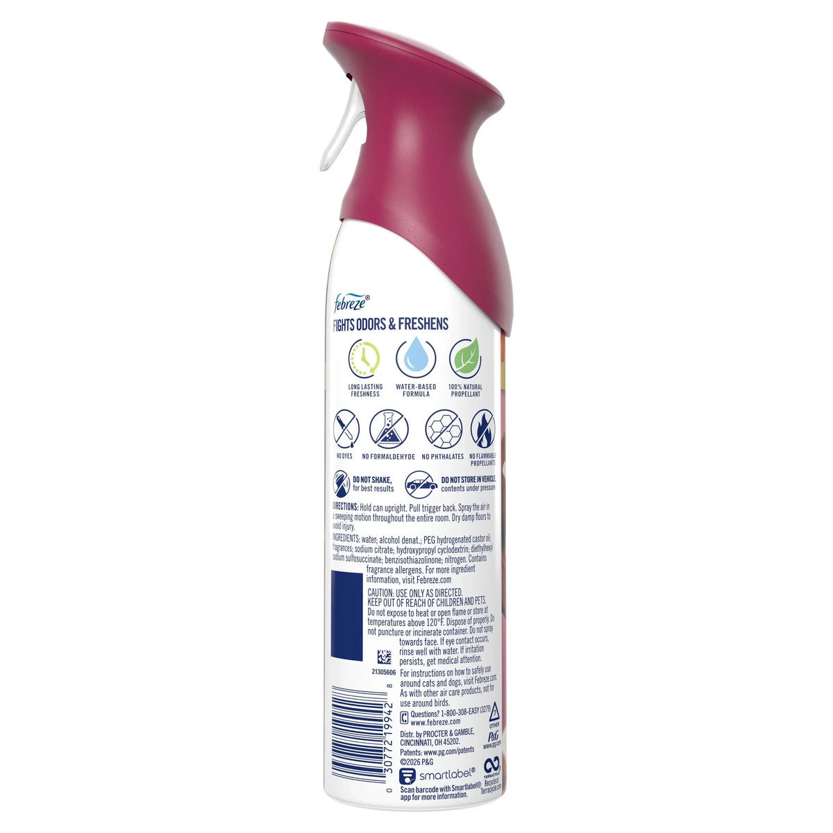 Febreze Air Mist Luxe Air Freshener Spray, Vanilla Suede Scent, 8.1oz