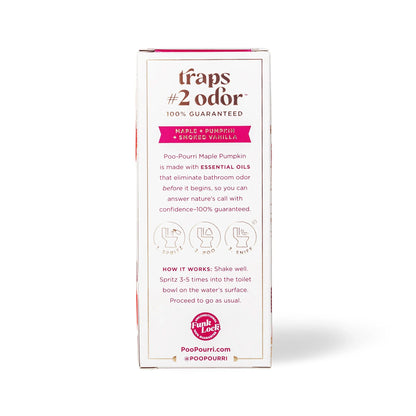 Poo-Pourri Before-You-Go Toilet Spray, Maple Pumpkin, 2 Fl Oz- Maple + Pumpkin + Smoked Vanilla