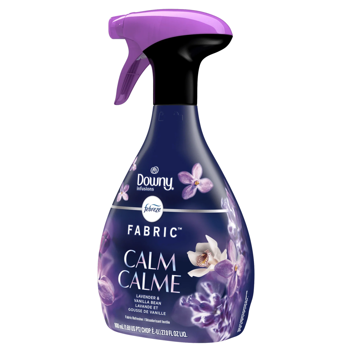 Febreze Fabric Spray Air Freshener, Odor-Fighting Fabric Refresher, Downy Calm, 27 fl oz