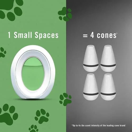 Febreze Small Spaces Air Freshener, Odor-Fighting, Plug In Alternative, Air Fresheners For Home And Bathroom And Kitchen, Closet Air Fresheners, Heavy Duty Pet Scent, 4 Count - Pack of 2