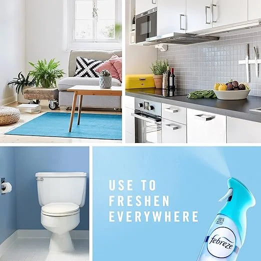 Febreze Air Mist Air Freshener Spray, Odor-Fighting Room Spray for Home, Bathroom and Kitchen, Aerosol Can, Southern Lilac Mornings, Georgia Peach Orchard, Sweet Watermelon Vine Scent, 8.8oz, 3 Count
