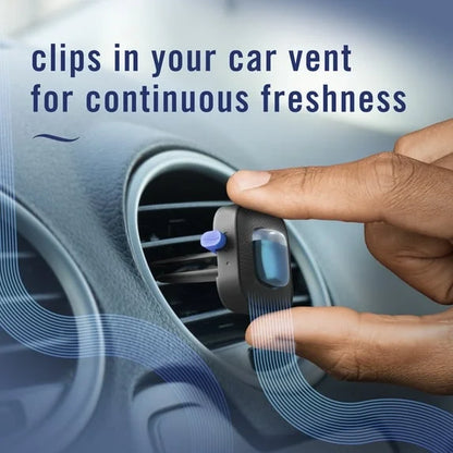 Febreze AUTO Car Air Freshener, Odor-Fighting Car Vent Clip, New Car, 2 Count - 4 pack