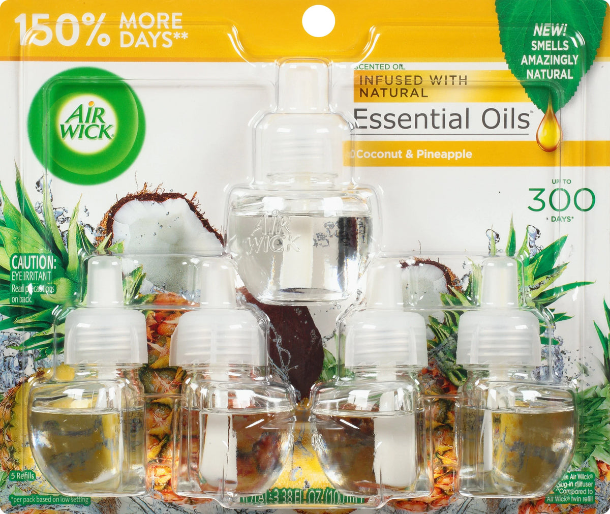 Air Wick Scented Oil Coconut & Pineapple 5CT Refill