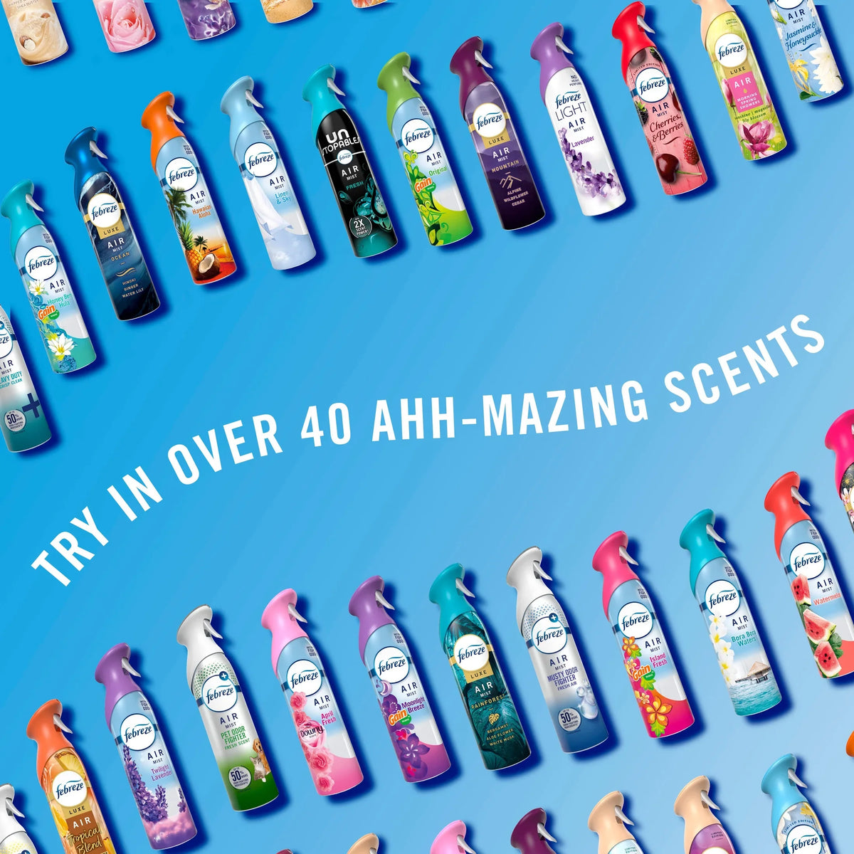 Febreze Air Mist Air Freshener Spray Hawaiian Aloha, 8.1oz, 2 Count
