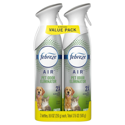 Febreze Air Freshener Spray, Odor-Fighting Room Spray, Pet Heavy Duty, 8.8oz, 2 Count
