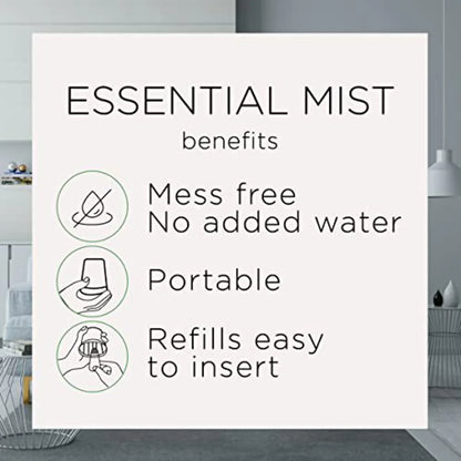 Air Wick Essential Mist Scented Oil Air Freshener Diffuser Refills, Linen and Petals, 3 Count
