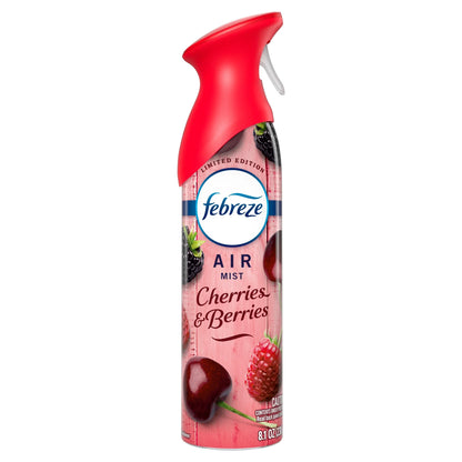 Febreze Air Mist Air Freshener Spray with Cherries & Berries Scent, 8.1 oz