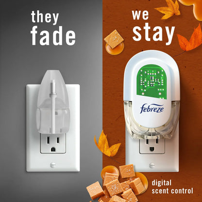 Febreze Plug Refill Odor-Fighting Air Freshener Sea Salt Caramel & Maple Scent, 3 Ct 0.87 fl oz Each