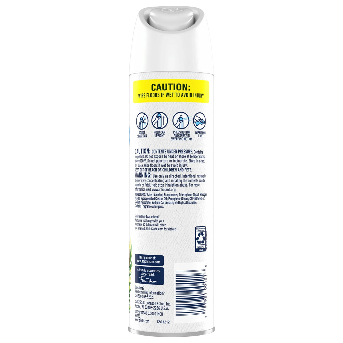 Glade® Soft Mist Air Freshener Room Spray, Sea Mist & Cypress, 7.3oz., 1 Count