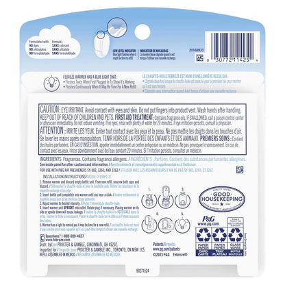 Febreze Plug In Air Freshener, Odor-Fighting Oil Refill, Sweet Watermelon Vine, 2 Refills