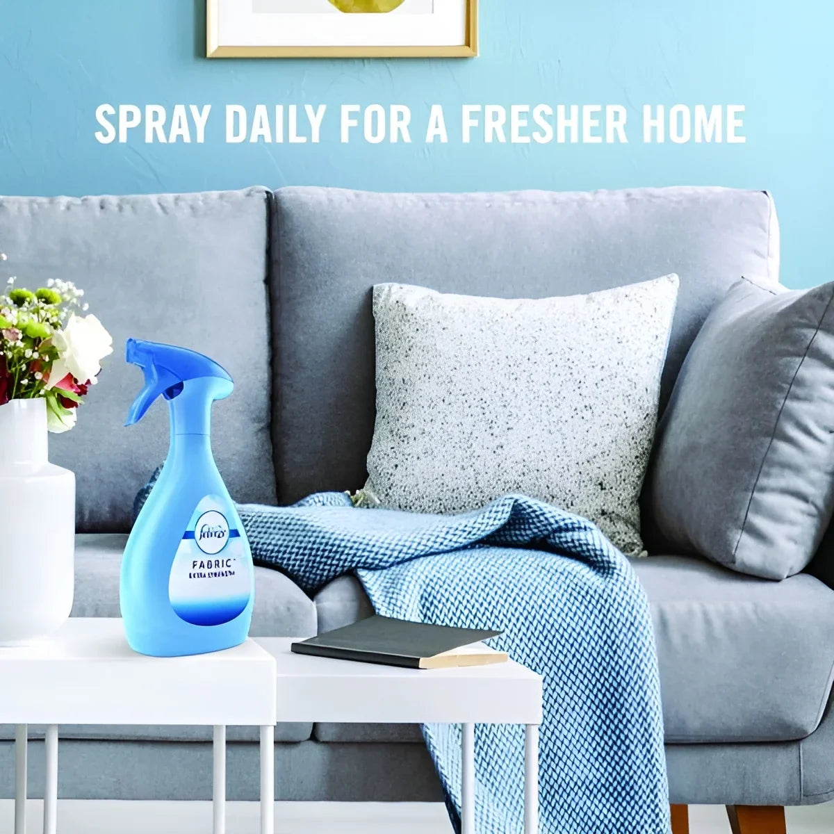 Febreze FABRIC Refresher/Odor Eliminator, Extra Strength, Original, 14.8 oz Spray Bottle, 8 Carton