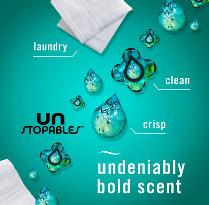 Febreze Air Freshener Plug In, Wall Diffuser, Plug in Air Fresheners for home, Unstopables Fresh Scent, Odor Fighter for Strong Odors, 1 Warmer + 2 Oil Refills-Ambientador enchufable