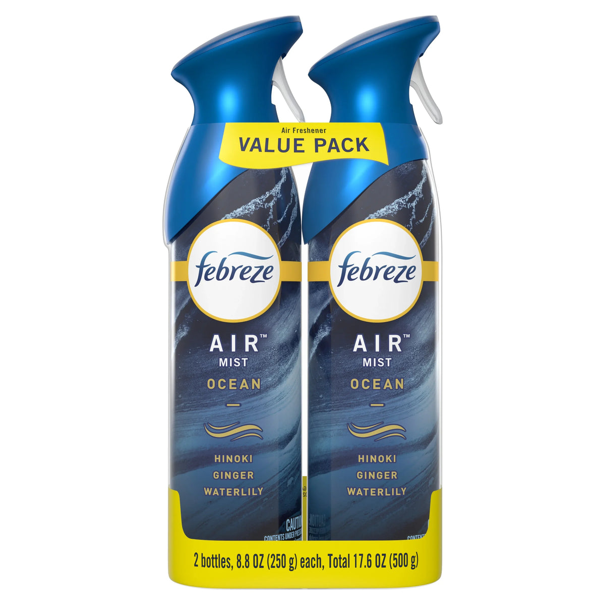 Febreze Air Freshener Spray, Odor-Fighting Room Spray, Ocean, 8.8oz, 2 Count