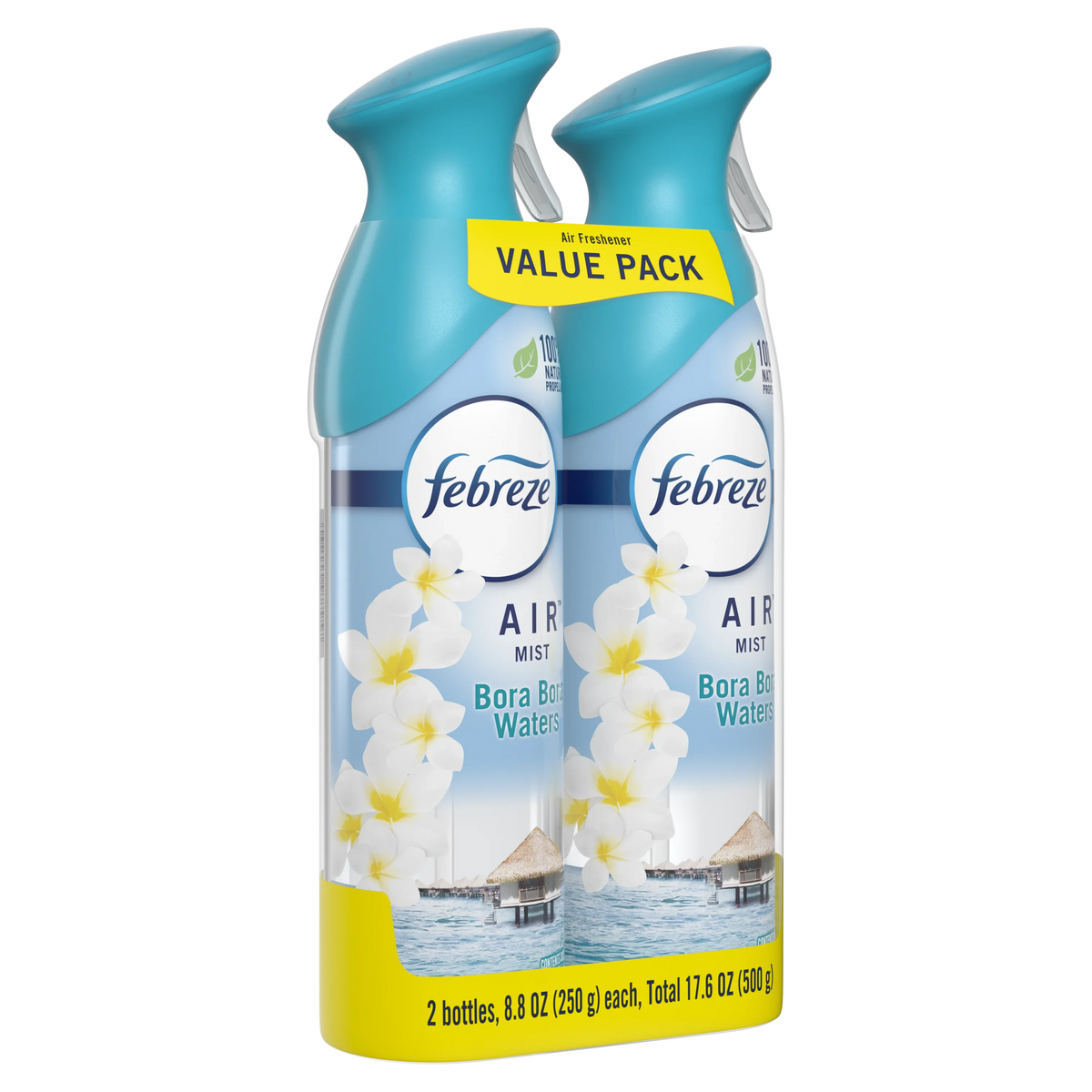 Febreze Air Freshener Spray, Odor-Fighting Room Spray, Bora Bora Waters, 8.8oz, 2 Count