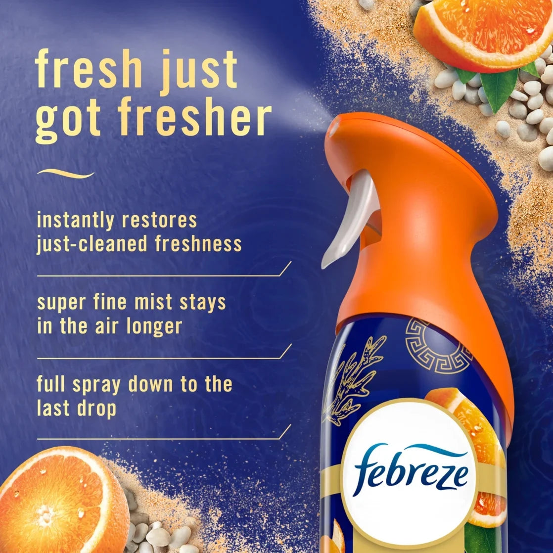 Febreze Air Mist Air Freshener Spray, Tranquil Cyprus Coves, 8.1oz