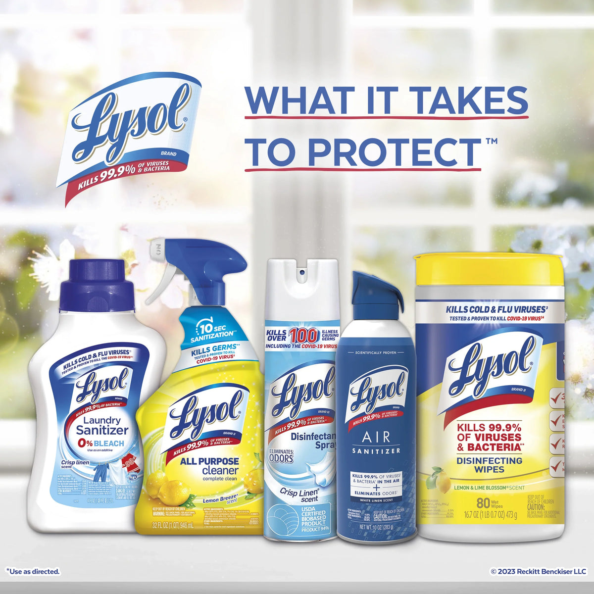 Lysol Air Sanitizer Spray - White Linen Scent, 10 oz (pack of 2)