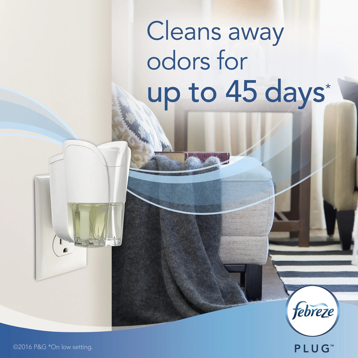 Febreze Plug Scented Oil Refill, Linen & Sky, 1 count