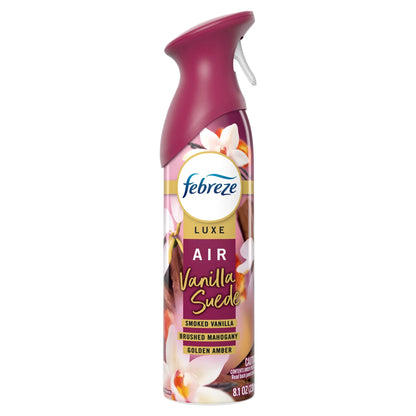 Febreze Air Mist Luxe Air Freshener Spray, Vanilla Suede Scent, 8.1oz