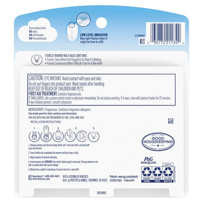 Febreze Plug In Air Freshener, Odor-Fighting Scented Oil Refill, Twilight Lavender Scent, 2 Refills