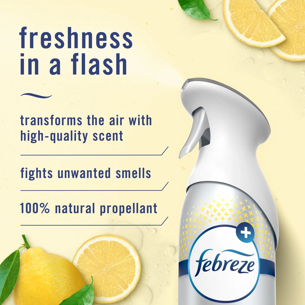 Febreze Air Freshener Spray, Odor-Fighting Room Spray, Lemon, Kitchen Odor Fighter, 8.8oz