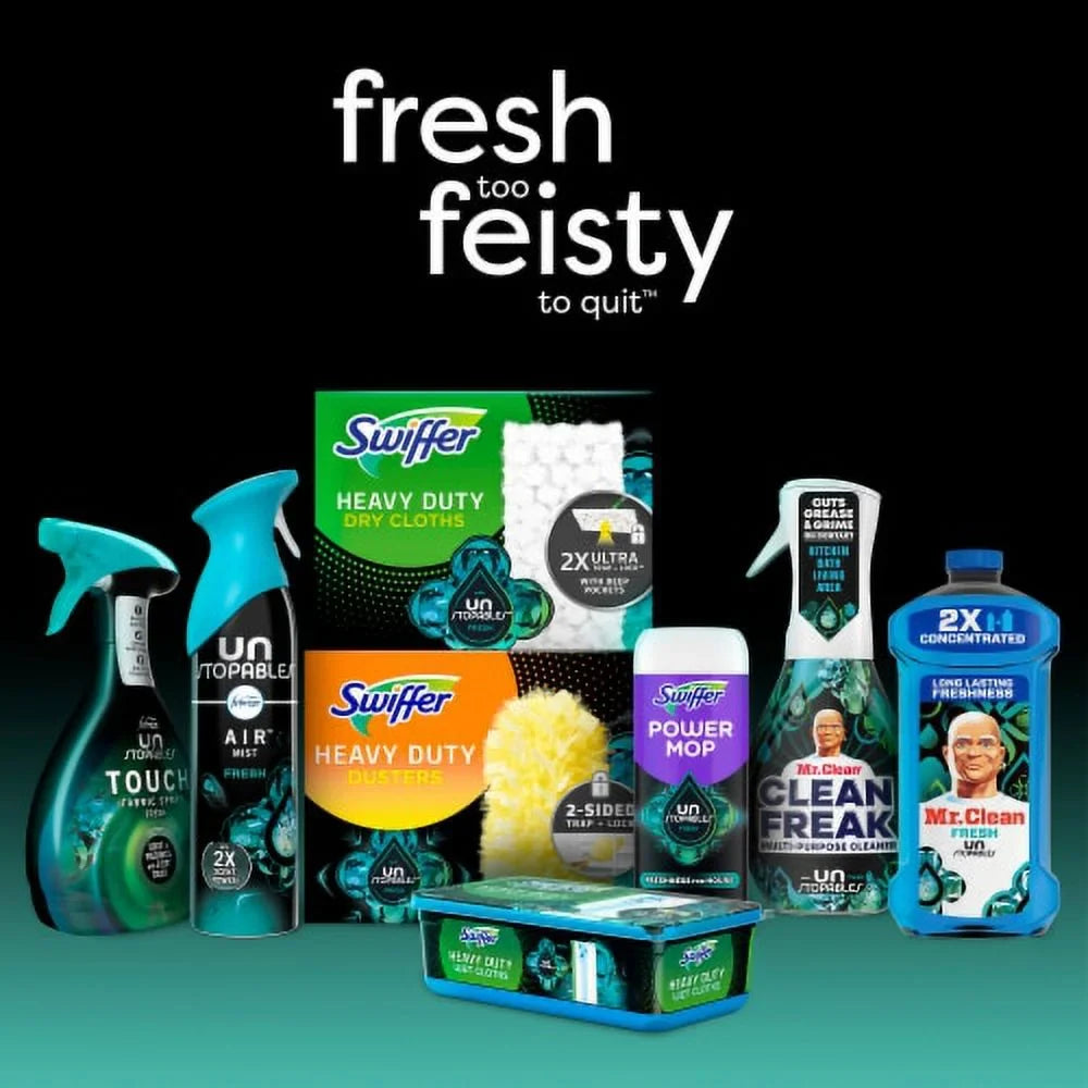2X - Febreze Air Mist Air Freshener Spray, Aerosol Can, Unstopable Fresh Scent, 8.8oz, 1 ct
