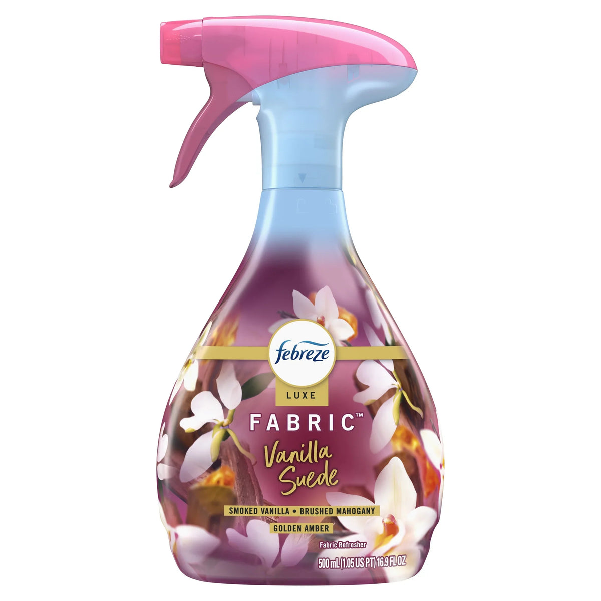 Febreze Fabric Spray Air Freshener, Odor-Fighting Fabric Refresher, Vanilla Suede Scent, 16.9 fl oz