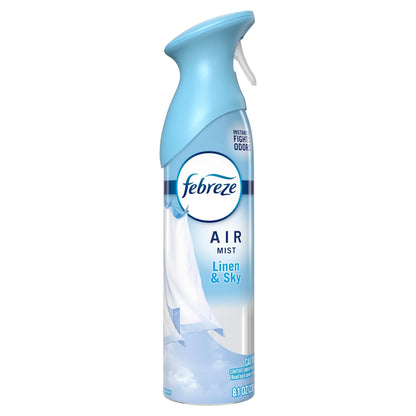 Febreze Air Mist Air Freshener Spray, Linen & Sky Scent, 8.1oz