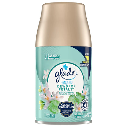 Glade Automatic Spray Air Freshener Refill, Dewdrop Petals, 6.2oz 1pk