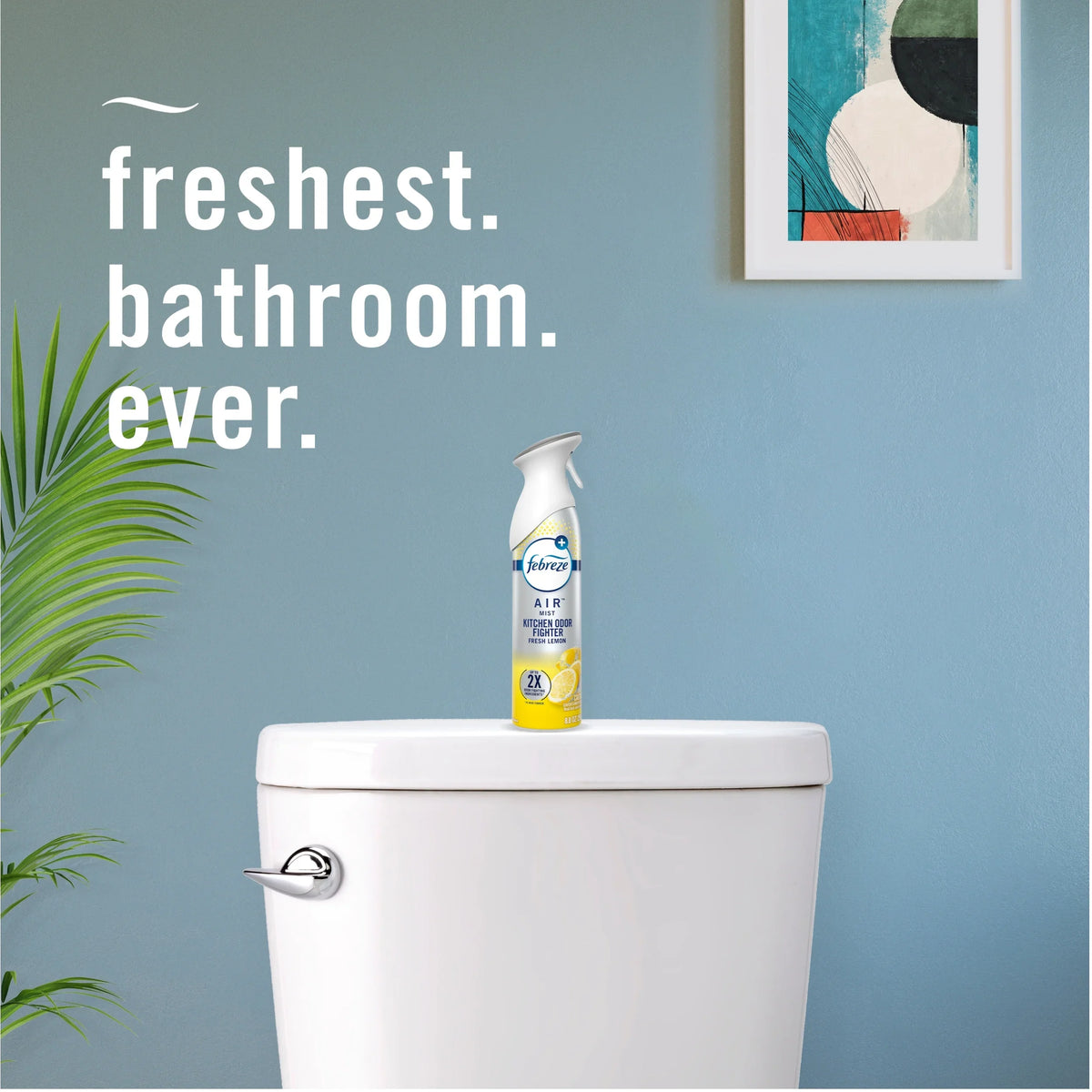 Febreze Air Freshener Spray, Odor-Fighting Room Spray, Lemon, Kitchen Odor Fighter, 8.8oz