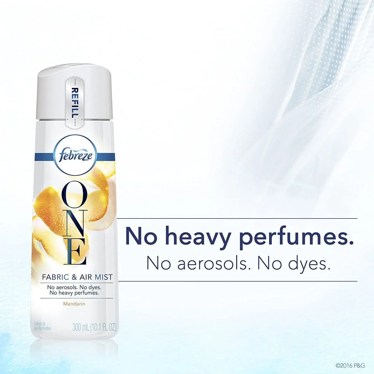 Febreze One Fabric and Air Mist Refill, Mandarin Scent, 10.1 Ounce