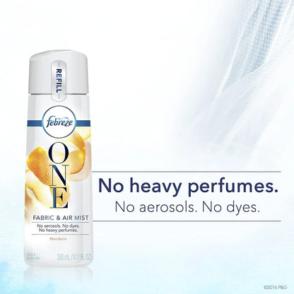 Febreze One Fabric and Air Mist Refill, Mandarin Scent, 10.1 Ounce