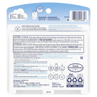 Febreze Plug In Air Freshener, Odor-Fighting Oil Refill, Downy April Fresh, 2 Refills