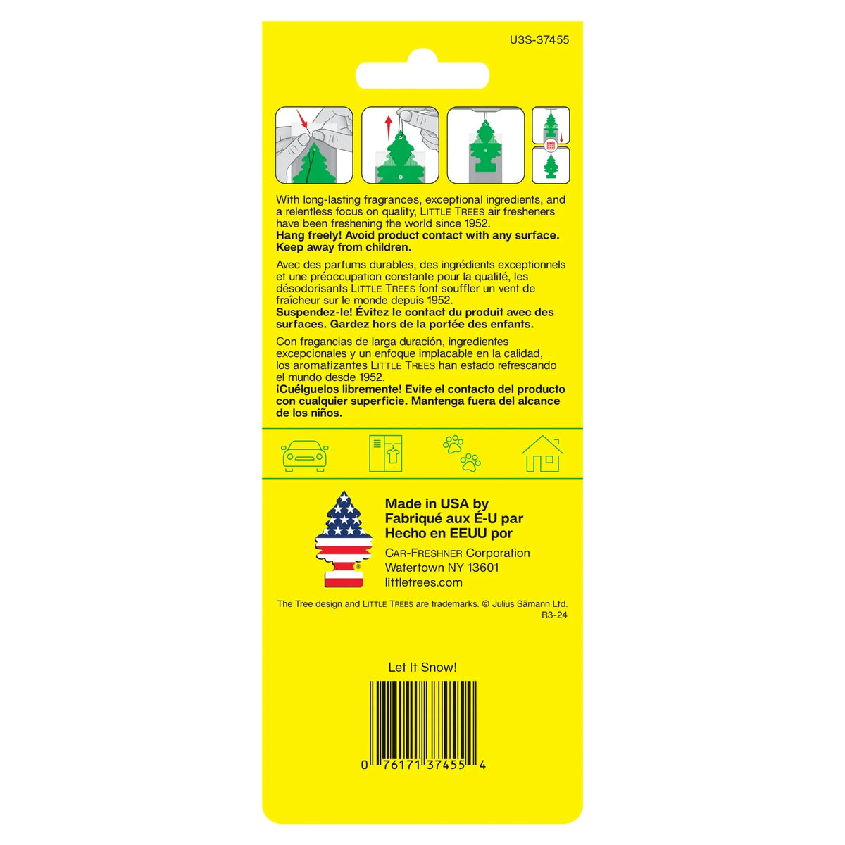 Little Trees Air Freshener Let It Snow! Fragrance 3-Pack